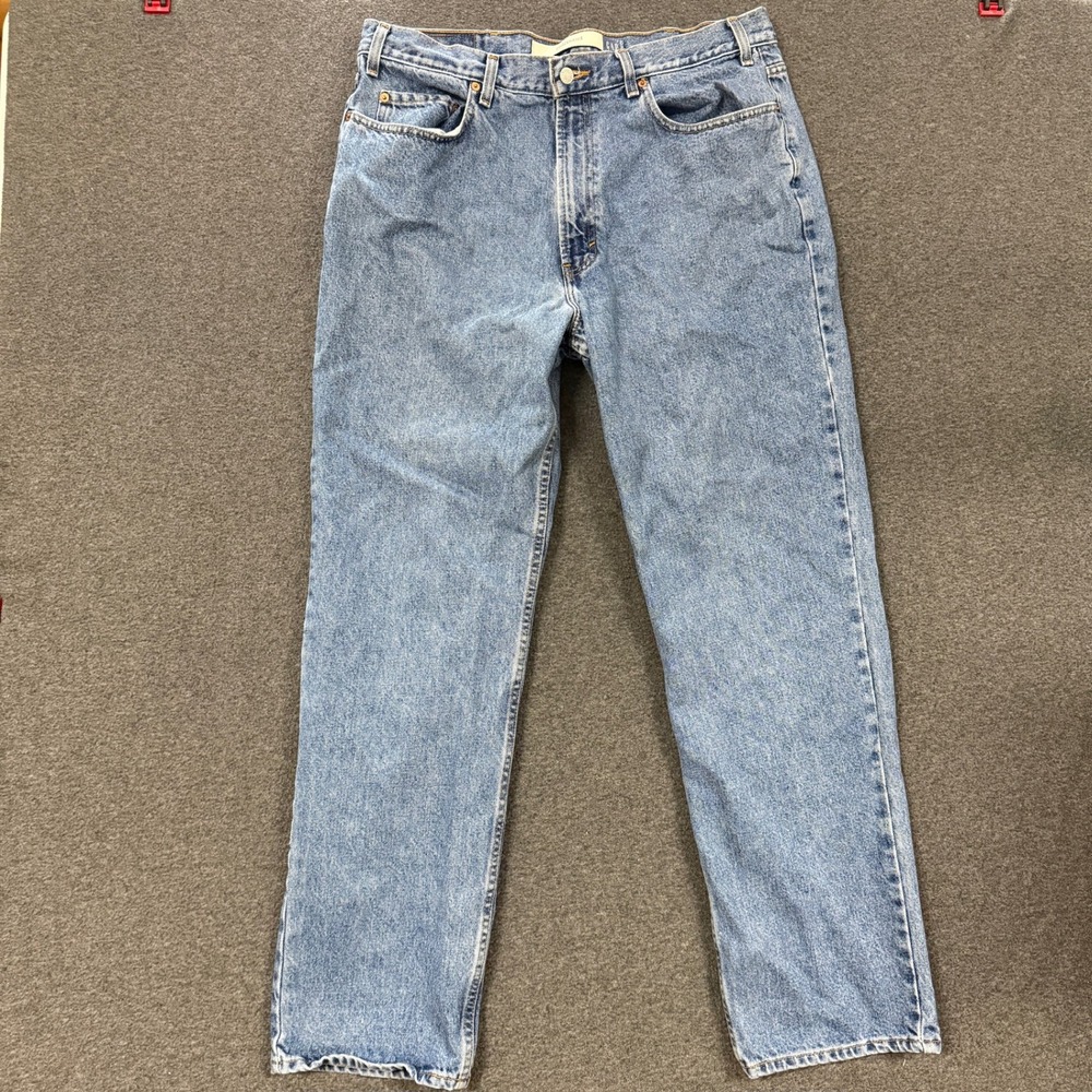 Vintage Gap Relaxed Fit Jeans Mens 36x32 Blue Good Light Wash Denim Baggy
